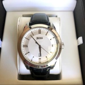 Men’s Hugo Boss Black Leather Watch